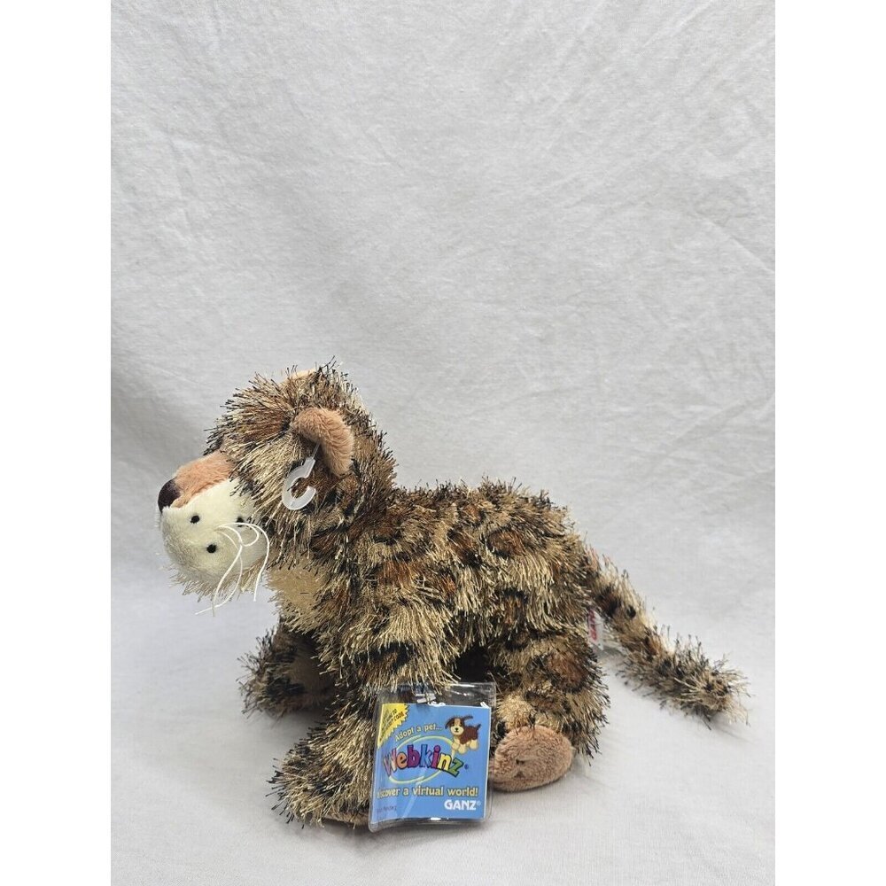 Webkinz Leopard HM031 Ganz Plush 9" Stuffed Animal Toy With Sealed Code